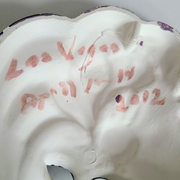 Ceramic Venetian lady mask. Wall decor. - Picture 5 of 5